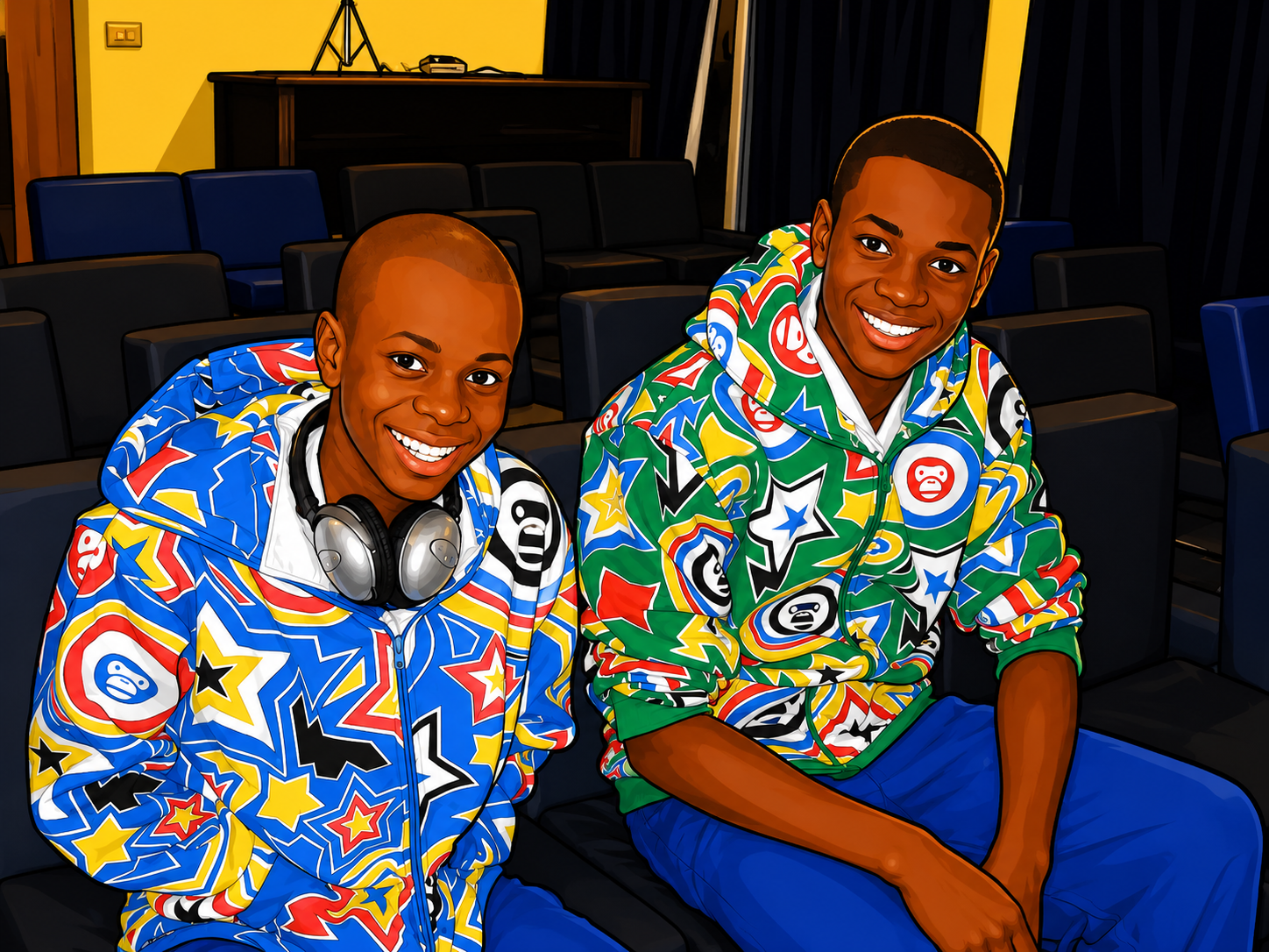 Alex Jalloh and his twin brother